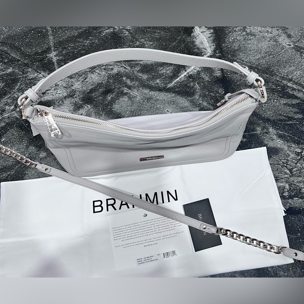 Brahmin Heather Latte Velouria NWT - Picture 8 of 9